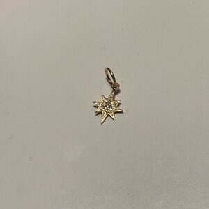 14K SOLID GOLD STAR CHARM